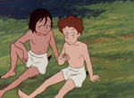 Tom et Huck après un bain